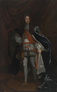 Portrait du roi Jacques II et VII en robes de la Jarretière (1633-1701) - Godfrey Kneller